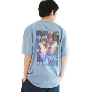 Silas x Miho Hatori‎ T-Shirt Flower Back Graphic Short Sleeve Mens L Streetwear
